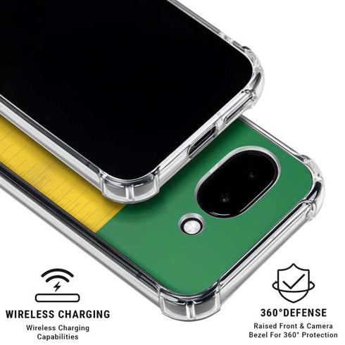 Brazil Soccer Flag Google Pixel 9a Clear Case